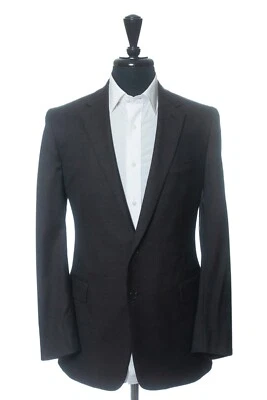 Prada Midnight Brown Microcheck Silk Wool Suit 31174 - Image 1 of 4