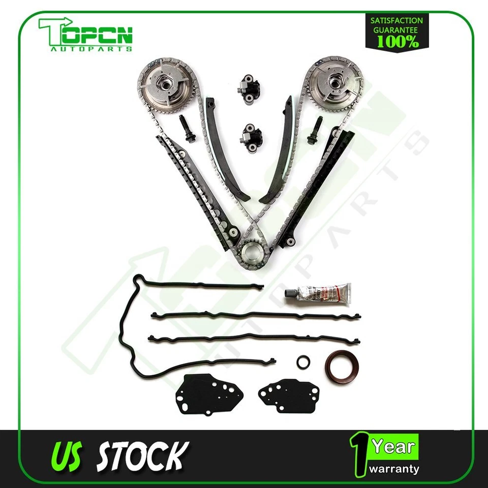 Kit de cadena de distribución de junta de cubierta de distribución leva phaser para Ford F-150 2004-2008 5,4 L Foto 1 de 4
