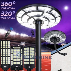 LED Luz Lamparas Luces Solares de Calle Exterior Patio Con Sensor De Movimiento - Picture 1 of 242