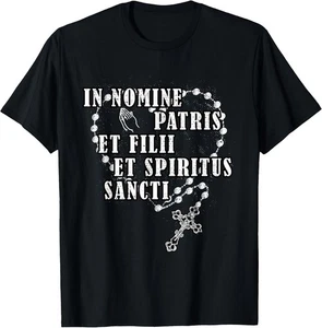 ¡NUEVO LIMITADO! Camiseta Rosario Católico Romano Religioso Católico Regalo - HECHA EN EE. UU. - Imagen 1 de 12