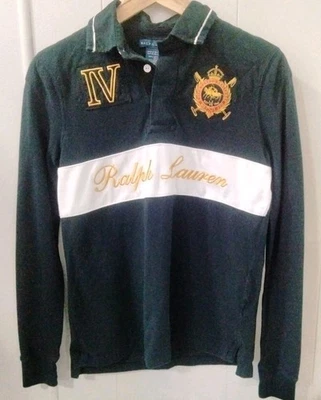 Ralph Lauren Rugby Polo Shirt Womens Small Petite  Embroidered Challenge Cup IV - Image 1 of 4