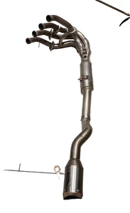 Austin Racing exhaust GP1/R-BLACK-LASER ETCHED LOGO-TITANIUM For Kawasaki Z900 - Picture 1 of 12