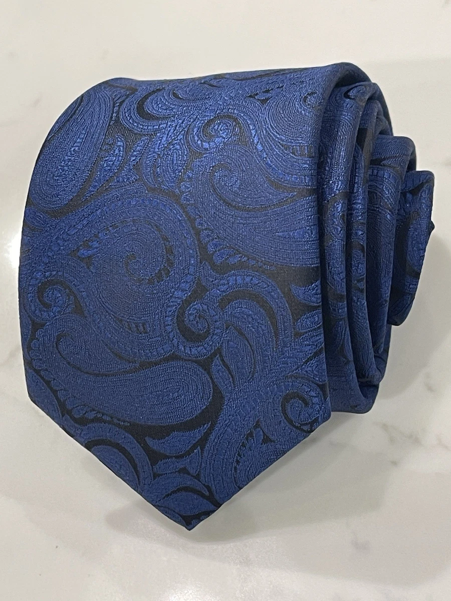 Men's Solid Color Necktie - Silk Feel Polyester Tie, 57" Long, Great Gift Boxed Set