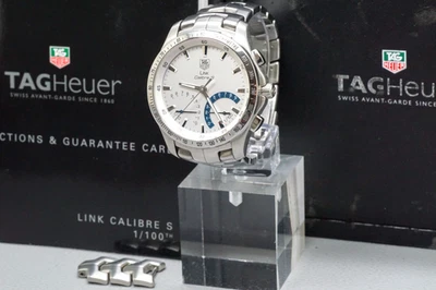 [Near MINT] TAG Heuer Link Calibre S CJF7111 Quartz 41mm Men's Watch From JAPAN - image 1 of 4