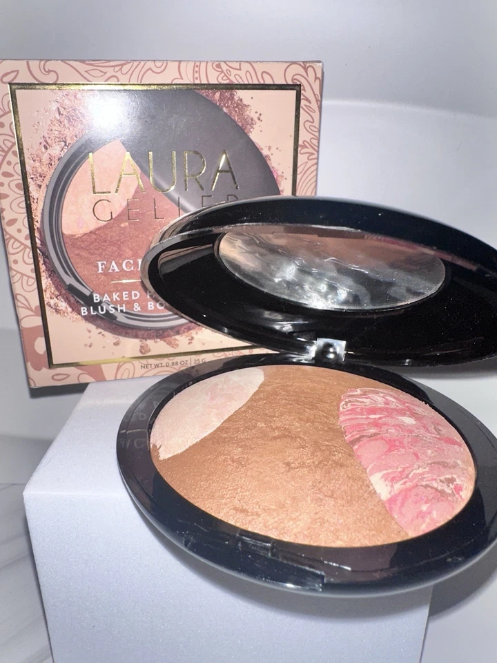 Laura Geller- Face Friend- Baked Highlighter, Blush & Body Frosting .88oz _ NIB - Image 1 of 4