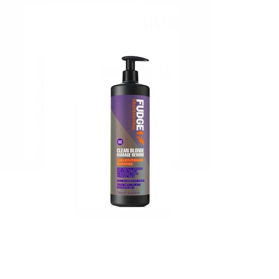 Champú tonificante violeta Fudge Clean Blonde Damage Rewind 1000 ml Foto 1 de 1