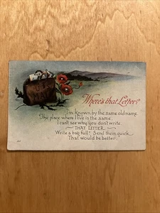 Where’s That Letter Postkarte verschickt 1918 - Bild 1 von 4