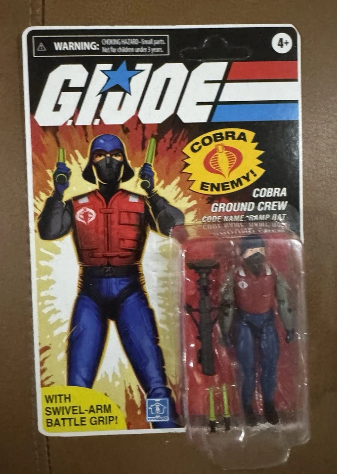 Figura sellada de 3,75" Haslab Skystriker exclusiva Cobra Ground Crew rampa rata Foto 1 de 1