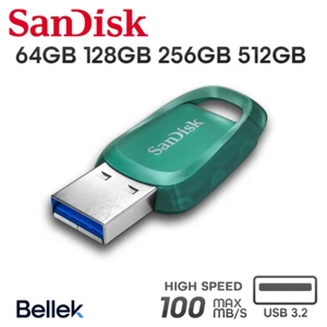 SanDisk Ultra Eco USB 3.2 64GB 128GB 256GB 512GB Flash Drive Memory Drive - Afbeelding 1 van 5