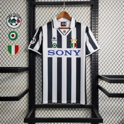 KAPPA Juventus 1995/96/97 Home Retro Jersey ZIDANE #21 Shirt (With 3 pcs Patches)