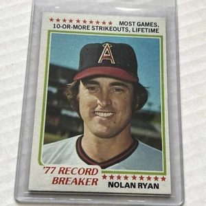 1978 Topps Nolan Ryan ‘77 Record Breaker #6 California/ Los Angeles Angels - Picture 1 of 2