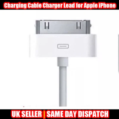 Charging Cable Charger Lead for Apple iPhone 4, 4S, 3GS, iPod,iPad 2&1 - Image 1 of 4
