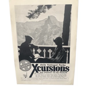 Anuncio de Xcursiones de Parques Nacionales de Santa Fe de 1925 de colección - Imagen 1 de 4