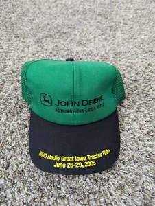 K Products John Deere Trucker Hat Green Farm Cap Adjustable Snapback - Picture 1 of 6
