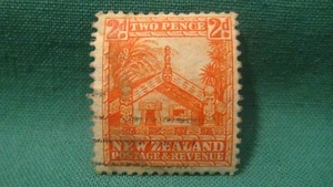 1935 New Zealand-Orange Pictorial-Postage & Revenue-Used Single-Light Cancel - Picture 1 of 2