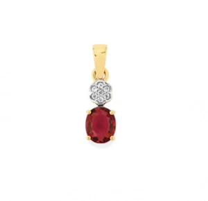 Gemporia Malawi Garnet and Zircon 9K yellow gold Natural Gemstone pendant 1.82ct - Picture 1 of 5