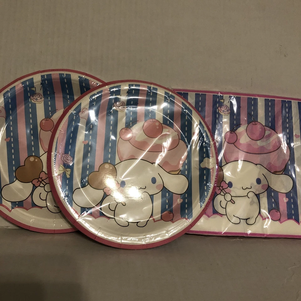 40 Pieces Cinnamaroll Party Supplies: Plates And Napkins — 第 1/1 张图片