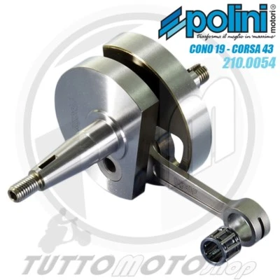 210.0054 POLINI ALBERO MOTORE ANTICIPATO CONO 19 VESPA 50 SPECIAL - N L R - PK S