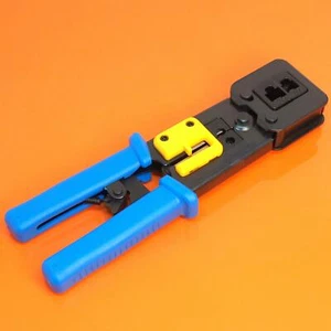 High Quality RJ45 Rachet EZ Crimper Crimping Tool RJ11 RJ12 Cat5e Cat6 Ends - Picture 1 of 9