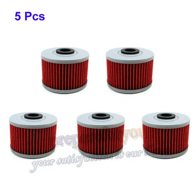 Filtro de aceite 5 piezas para KAWASAKI KLX 140L 140 110L 110 KX450F 449 BN125 ELIMINADOR Foto 1 de 4