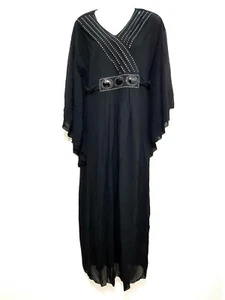 Abaya Vestito Maxi Caftano Jellabiya Jenna Abito da Sera Farfalla Look Free TG - Picture 1 of 3