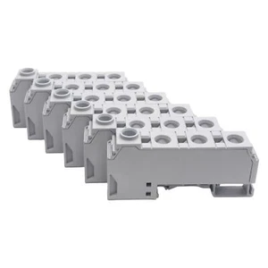 Lote de 6 bloques de terminales de distribución Wago 284-621 3 conexiones 800V 125A 24-8AWG - Imagen 1 de 8