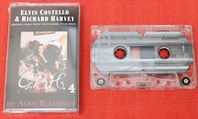 ELVIS COSTELLO & RICHARD HARVEY - UK CASSETTE TAPE - GBH (CHANNEL 4 SERIES) - Image 1 of 4