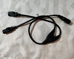 Tyco 039-050-001 Dual Extension Power Cord - 1x C14 To 2x C13 - FAI-201 - Lot x8 - Picture 1 of 6