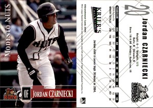 Jordan Czarniecki 2005 Grandstand Modesto Nuts #13 RC Card *AutographDen*