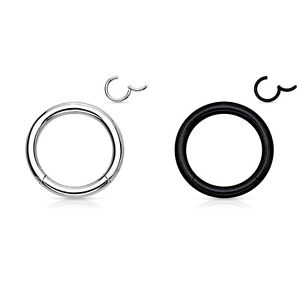 Titanium Anodized H. Quality Precision 316L Surgical Steel Hinged Segment Rings