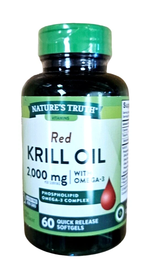ACEITE DE KRILL Natures Truth 1000 mg 60 geles blandos __ Foto 1 de 1