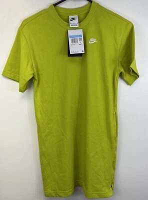 Nike TShirt Size Youth Boys Medium Neon Yellow Loose Fit W/ Pockets 100% Cotton - Image 1 of 4
