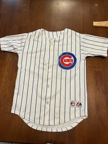 MAJESTIC Chicago Cubs Jersey athletic top #25 Cliff LEE White YOUTH Size Small Cover