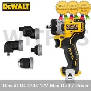 DeWALT DCD703 12V Max Brushless Cordless Multi-Head Drill / Driver - Bare Tool - Picture 1 of 2
