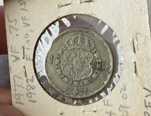 Schweden 1 Eine Krone 1946 - Silber L2 - Bild 1 von 2