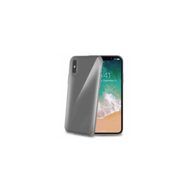 CELLY GELSKIN CUSTODIA PER IPHONE 8 NERO, TRASPARENTE - Immagine 1 di 1