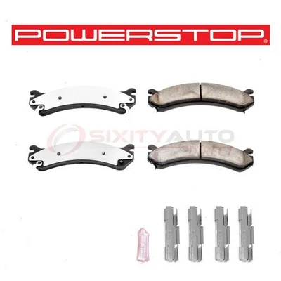 PowerStop Front Disc Brake Pad & Hardware Kit for 2001-2010 GMC Sierra 2500 kx - Imagem 1 de 4