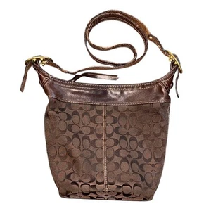 VINTAGE Coach Monogram Bleeker Bag - Adjustable Crossbody - Brown - Picture 1 of 6