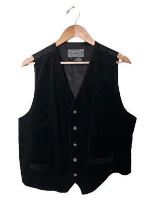 Chaleco De Colección Point Zero Pana Botón Informal Negro Algodón Para Hombre Talla M Usado en Excelente Condición Foto 1 de 4