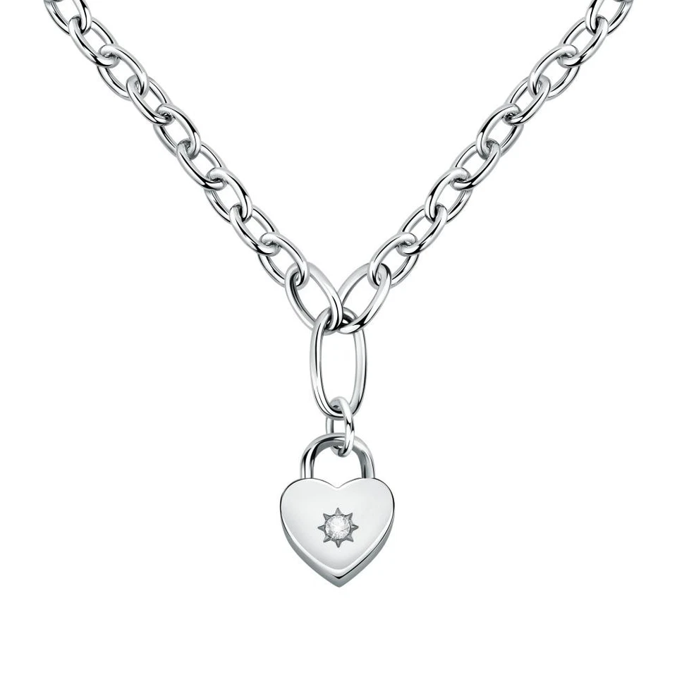 Collana Girocollo Donna/ragazza Gioielli Morellato Linea Abbraccio Saub04 Cuore