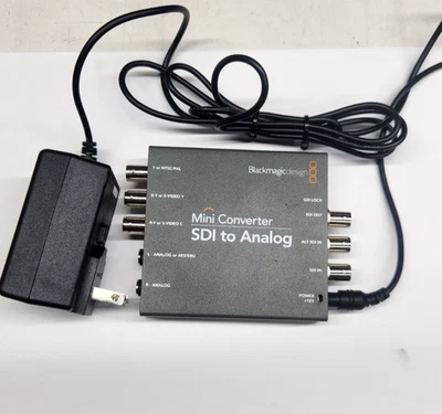 BlackMagic Design Audio to SDI Mini Converter Analog / AES  AudioEmbedder w/ PSU - Image 1 of 2