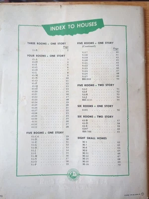 Libro de planos de casa de mediados de siglo posterior a la Segunda Guerra Mundial de Weyerhaeuser 68 diseños Foto 1 de 4