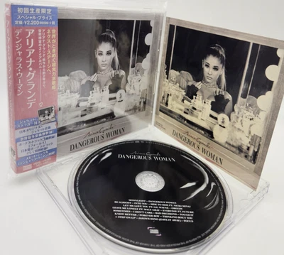 ARIANA GRANDE Dangerous Woman Japan 1st Limited CD OBI Sticker 3bonustracks 2016 Foto 1 de 4