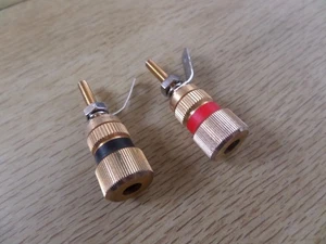 Bowers Wilkins B&W black red binding posts terminal for 600 S3 series speakers - Picture 1 of 6