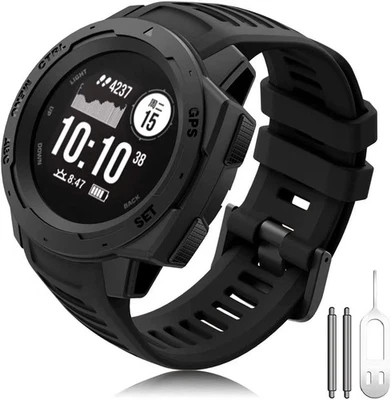 Cinturino Di Ricambio in Silicone per Garmin Instinct Braccialetto Sportivo 22Mm - Immagine 1 di 4