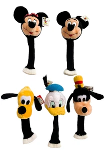 Vtg Disney Disneyland Plush Golf Club Head Covers Complete Set of 5 w Tags READ - Picture 1 of 23