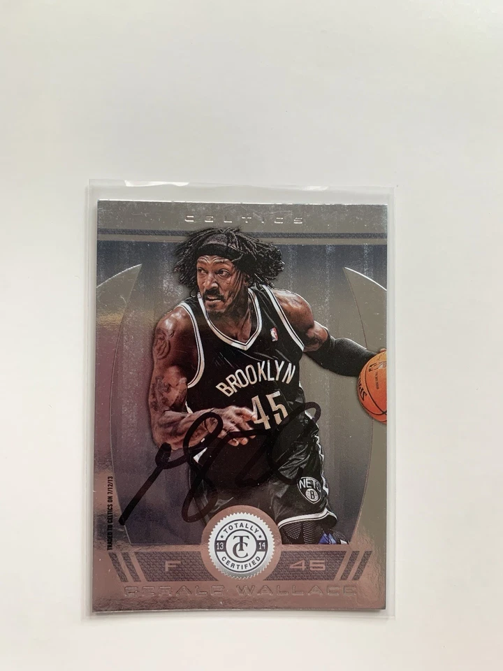 Redes de tarjetas autografiadas firmadas por Gerald Wallace #92 2013-14 totalmente certificadas Foto 1 de 1