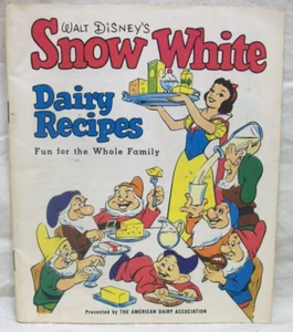 Recetas lácteas Blancanieves originales 1955 de Walt Disney (folleto) ilustradas 14 pp - Imagen 1 de 3
