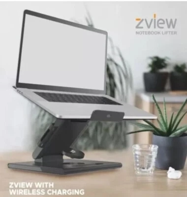 Elevador de notebook ZGO ZView (LOTE de 5) con cargador de teléfono inalámbrico Foto 1 de 4