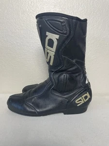 Sidi Motorcycle Boots Black UK 9 US 9,5 EUR 43 - Picture 1 of 16